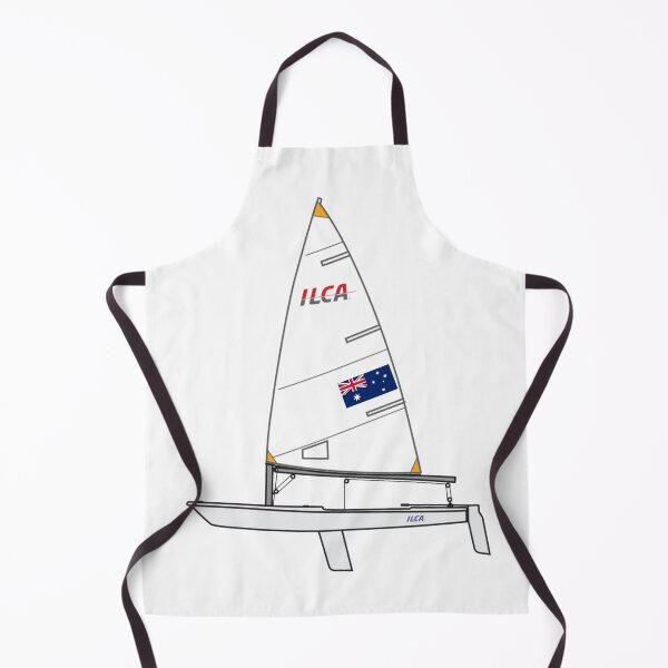 Item preview, ILCA 4 Sailing Dinghy with Australian Flag designed and sold by SailWolf--.