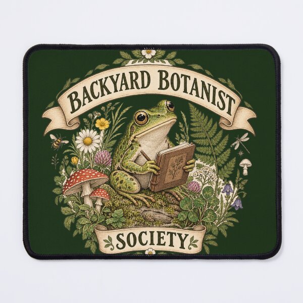 Item preview, Backyard Botanist Society – Frog Nature Club designed and sold by AMBAYK.