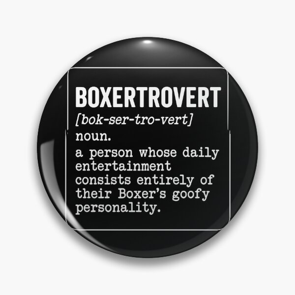 Item preview, Boxertrovert Boxer Dog Owner Pet Lover Definition designed and sold by PopStars1993.