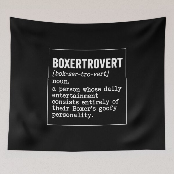 Item preview, Boxertrovert Boxer Dog Owner Pet Lover Definition designed and sold by PopStars1993.