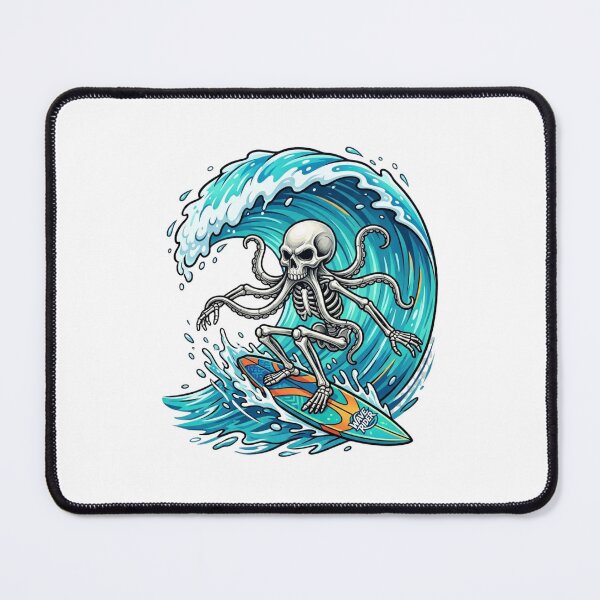 Item preview, Skeletal Octopus Surfer designed and sold by StickVerse by Owais.