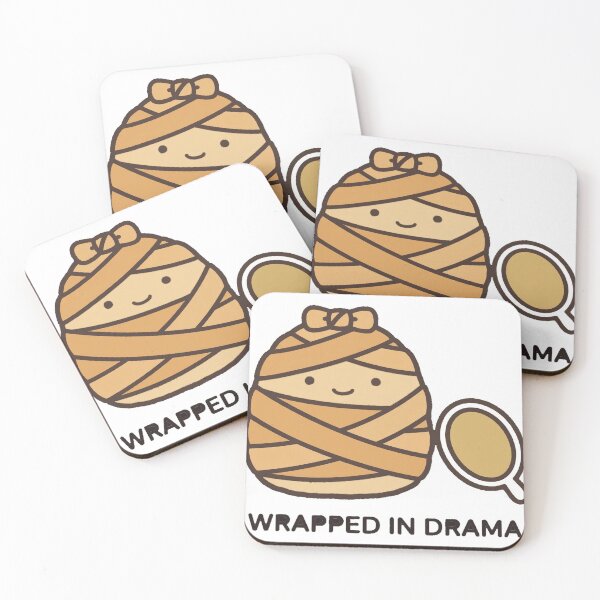 Item preview, Cute Mummy Wrapped In Drama Halloween Sticker designed and sold by xiaoxiaochibi.