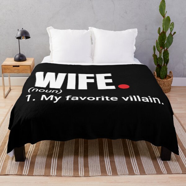 Item preview, My Favorite Villain is My Wife Definition Quote designed and sold by AnnSign.