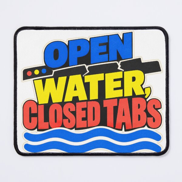 Item preview, Open Water Closed Tabs designed and sold by aihrgdesign.