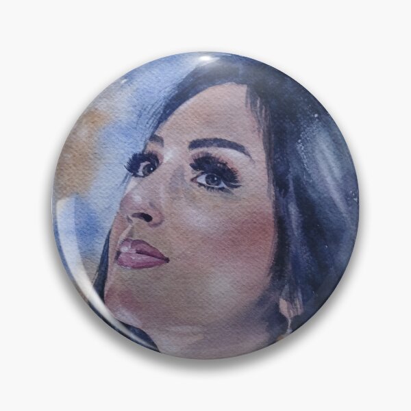 Item preview, Serene Brunette Woman Watercolor Portrait designed and sold by SlavaArt.