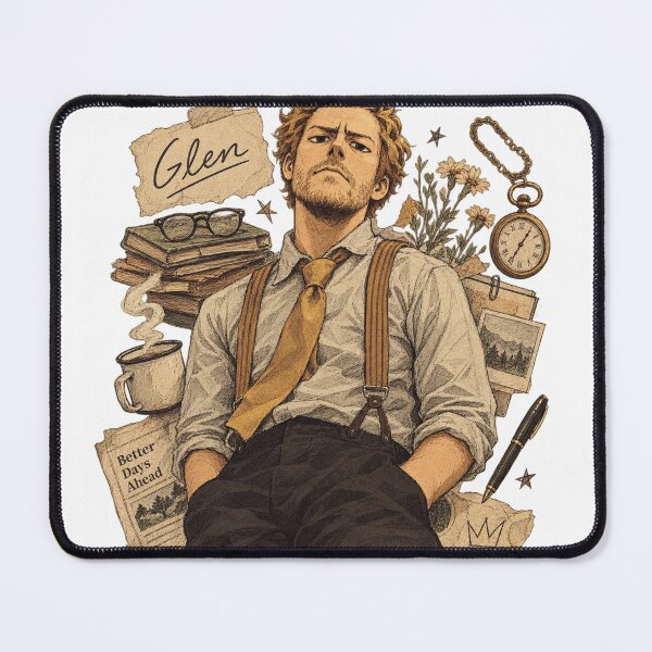 Item preview, Glen Hansard Vintage Musician Portrait Sticker | Retro Dark Academia Collage | Old Money Aesthetic designed and sold by ravenRM.