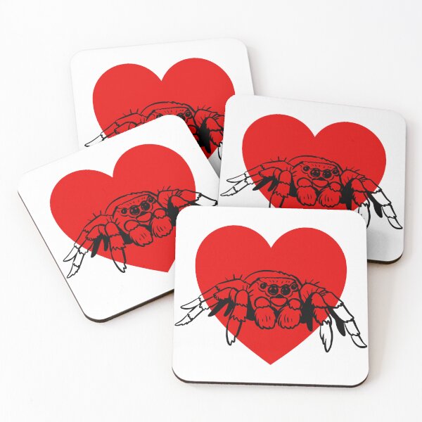 Item preview, Jumping Spider on Heart designed and sold by The Spood Shop.