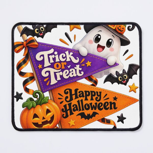 Item preview, Cute Trick Or Treat Kawaii Ghost Happy Halloween Pennant designed and sold by HoMya.