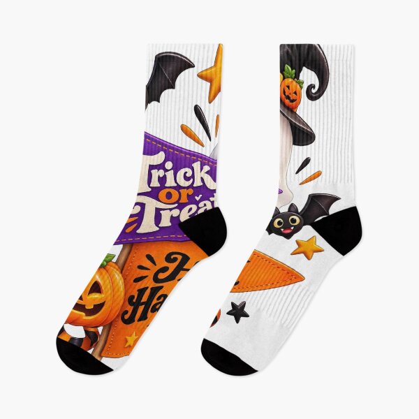 Item preview, Cute Trick Or Treat Kawaii Ghost Happy Halloween Pennant designed and sold by HoMya.