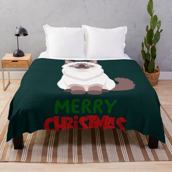 Item preview, Cute Ragdoll Cat Merry Christmas Holiday Art designed and sold by stormk10.
