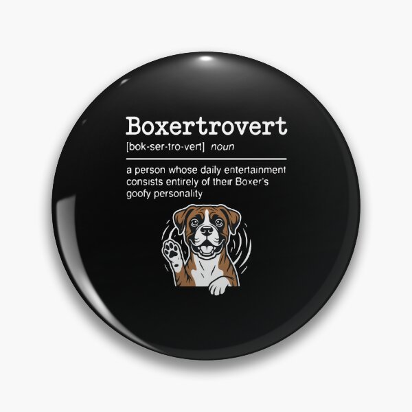 Item preview, Boxertrovert Boxer Dog Owner Funny Definition Canine Lover Pet Parent designed and sold by PopStars1993.