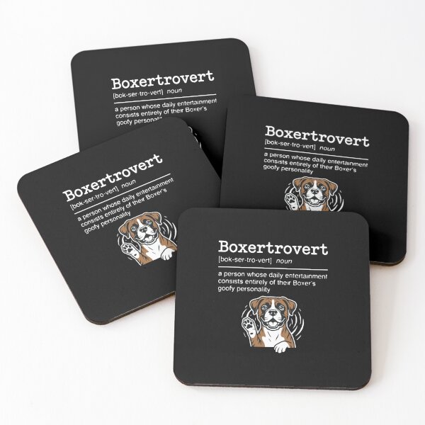 Item preview, Boxertrovert Boxer Dog Owner Funny Definition Canine Lover Pet Parent designed and sold by PopStars1993.