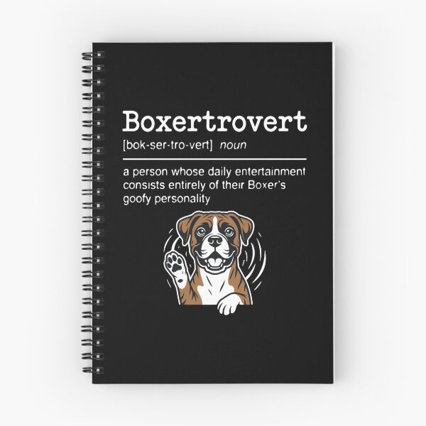 Item preview, Boxertrovert Boxer Dog Owner Funny Definition Canine Lover Pet Parent designed and sold by PopStars1993.