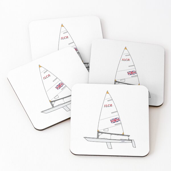 Item preview, ILCA 4 Sailing Dinghy with UK Flag designed and sold by SailWolf--.