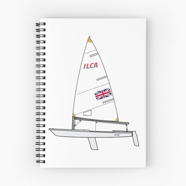 Item preview, ILCA 4 Sailing Dinghy with UK Flag designed and sold by SailWolf--.