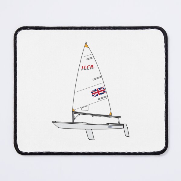 Item preview, ILCA 4 Sailing Dinghy with UK Flag designed and sold by SailWolf--.