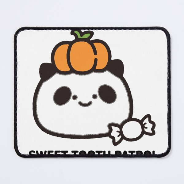 Item preview, Chewy Mandarin Panda Pumpkin Hat Sweet Tooth Patrol Halloween Sticker designed and sold by xiaoxiaochibi.