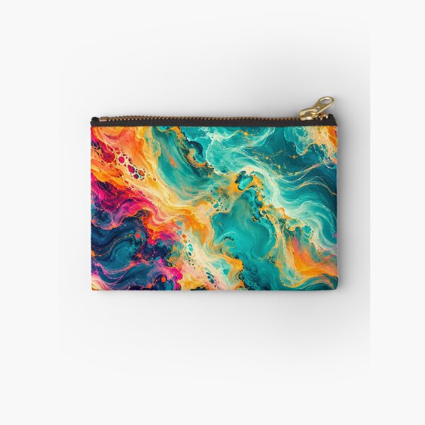 Item preview,  Neon Wind Fluid Abstract – Turquoise Magenta Orange Dynamic Flow Art designed and sold by AnimalAirtistry.