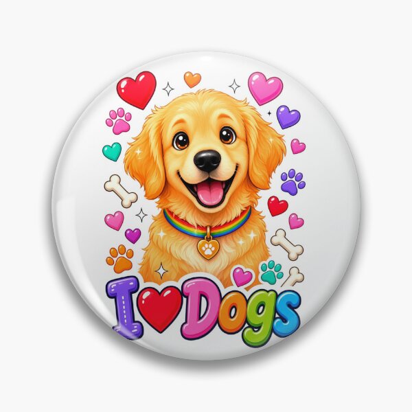 Item preview, Colorful I Love Dogs Puppy Celebration designed and sold by ExploreAura Studio.