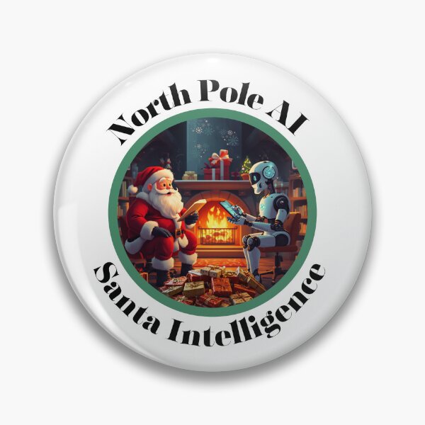 Item preview, North Pole Artificial Intelligence Santa Intelligence. designed and sold by MPC-Mince-Pies.