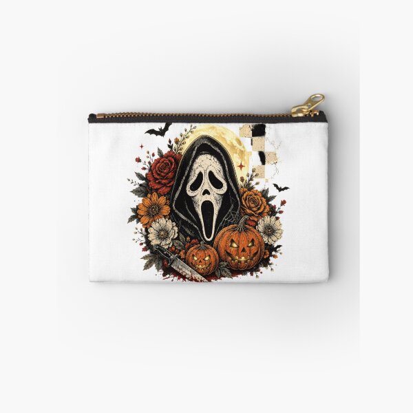 Item preview, Floral Halloween Horror Ghost Face Hooded Scary Mask designed and sold by Thread&Fable.