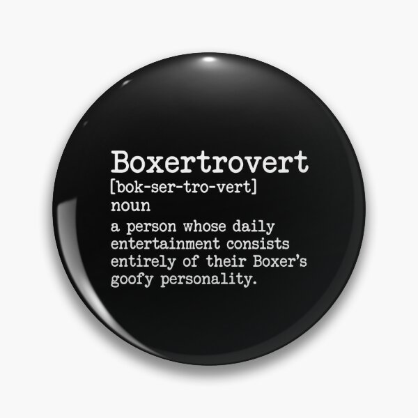 Item preview, Boxertrovert Boxer Dog Owner Funny Pet Lover Definition designed and sold by PopStars1993.