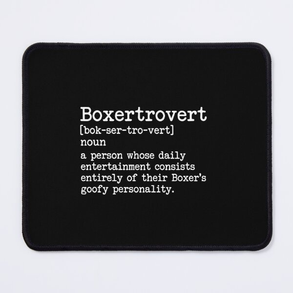 Item preview, Boxertrovert Boxer Dog Owner Funny Pet Lover Definition designed and sold by PopStars1993.