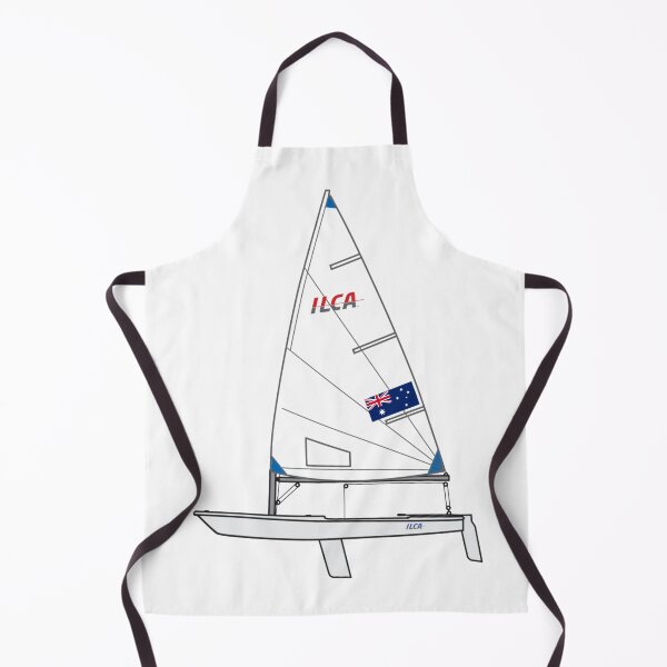 Item preview, ILCA 6 Sailing Dinghy with Australian Flag designed and sold by SailWolf--.