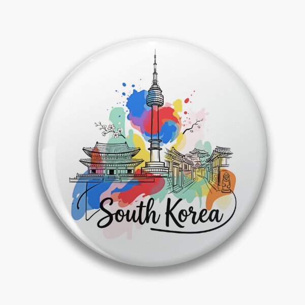 Item preview, Seoul South Korea: Colorful Travel Art designed and sold by EdwinkOne.