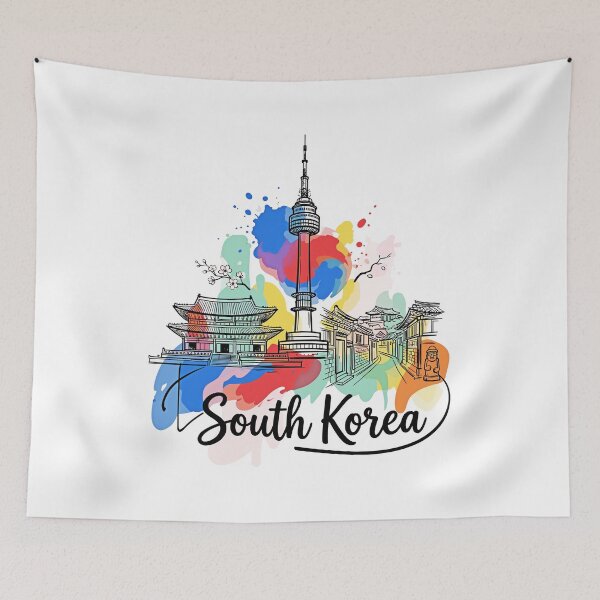 Item preview, Seoul South Korea: Colorful Travel Art designed and sold by EdwinkOne.