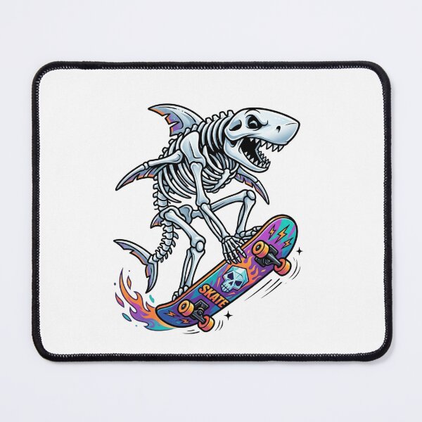 Item preview, Skeletal Shark Skater designed and sold by StickVerse by Owais.