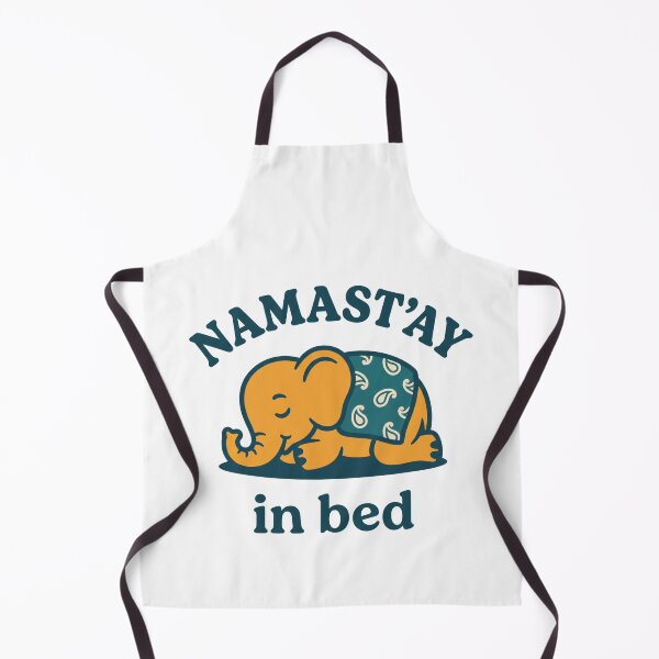 Item preview, Namast'ay in Bed: Sleepy Elephant Funny Yoga Pun designed and sold by Osmose-Studio.