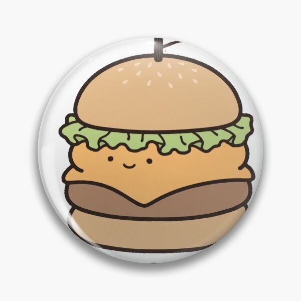 Item preview, Cute Burger Stacked And Snacked Funny Food Sticker designed and sold by xiaoxiaochibi.