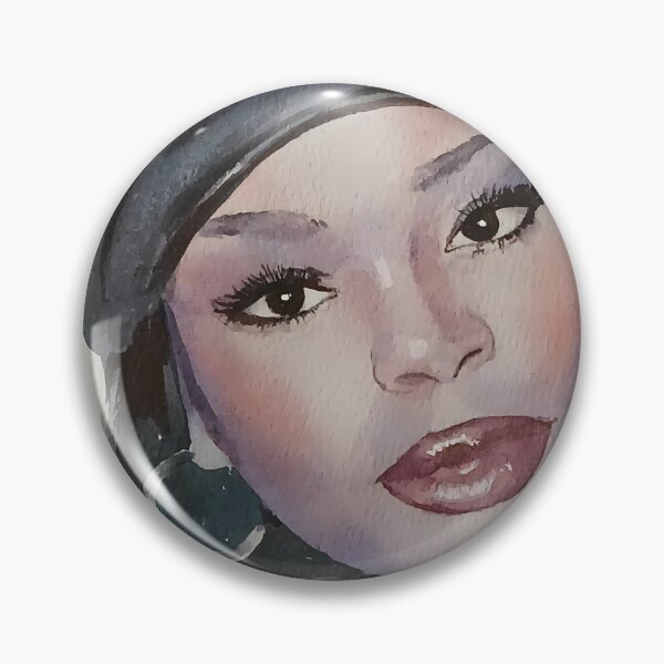 Item preview, Girl in Black Beret Watercolor Portrait designed and sold by SlavaArt.