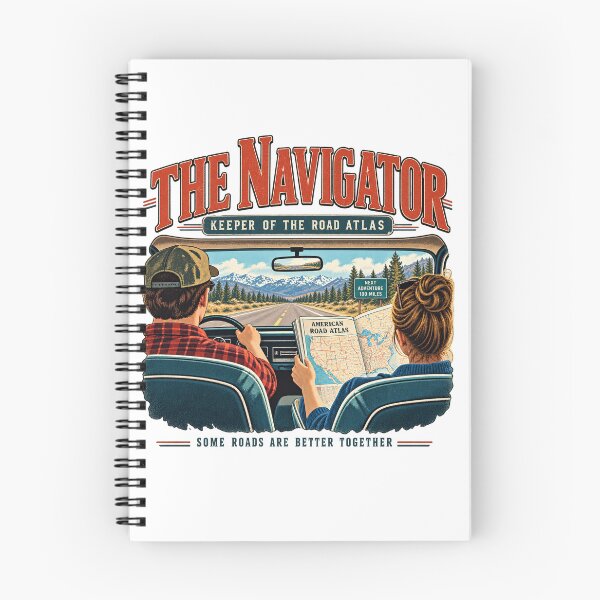 Item preview, The Navigator – Keeper of the Road Atlas designed and sold by Past in Threads.