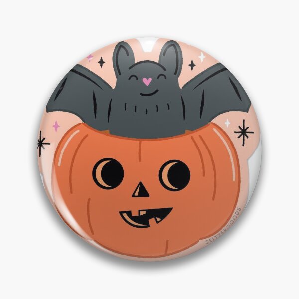 Item preview, bat in a jack-o'-lantern bucket designed and sold by tayk96.