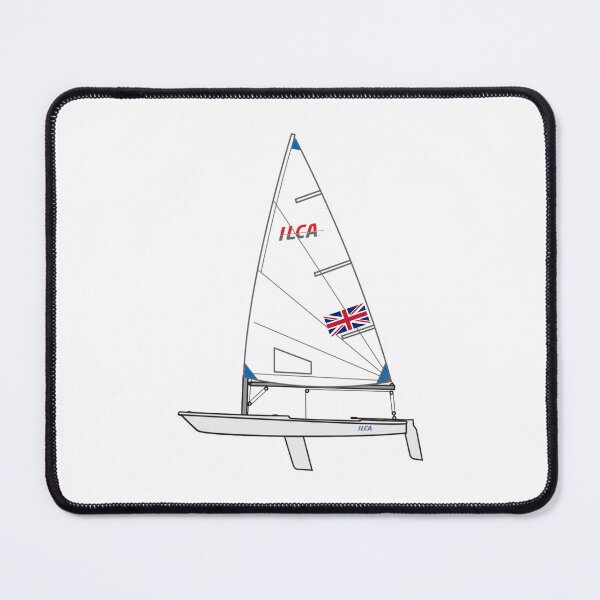 Item preview, ILCA 6 Sailing Dinghy with UK Flag designed and sold by SailWolf--.