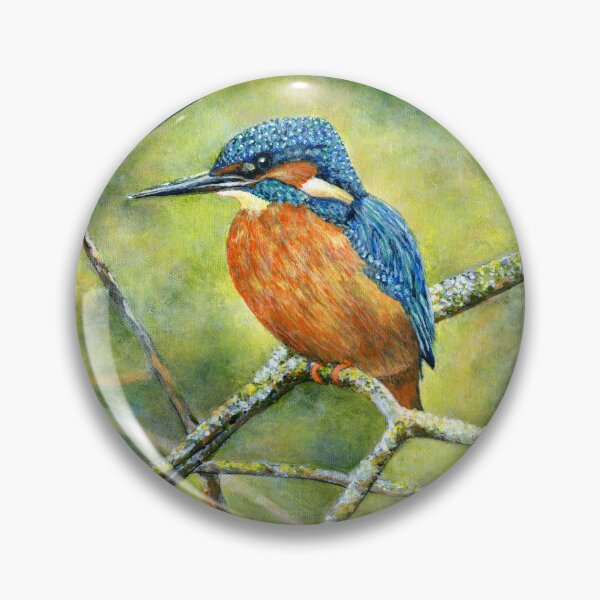 Item preview, Kingfisher bird painting designed and sold by Marion Yeo.