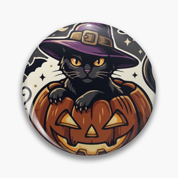 Item preview, My Cat Is My Familiar Halloween Black Cat Sticker Vector designed and sold by YasminTaha.