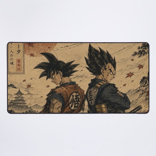 Item preview, Goku Vegeta Samurai Ukiyo-e Dragon Ball (HIGH-QUALITY)    designed and sold by ShawnMorrisDesigns.