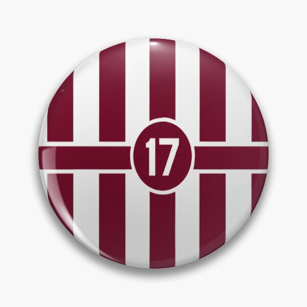Item preview, Number 17 striped badge designed and sold by urbanshop7.