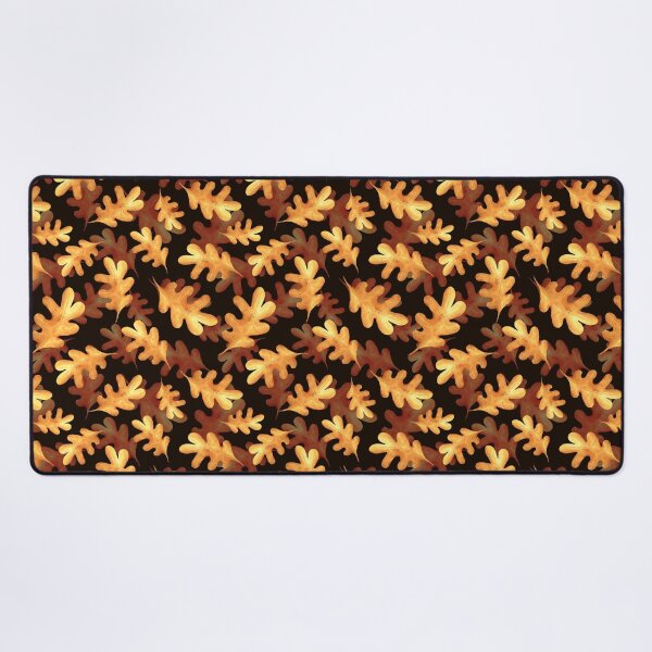 Item preview, Dark Autumn Oak Leaves Pattern designed and sold by Gribanessa.
