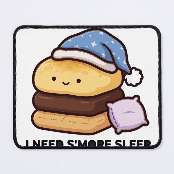 Item preview, Cute Smore I Need Smore Sleep Funny Camping Sticker designed and sold by xiaoxiaochibi.