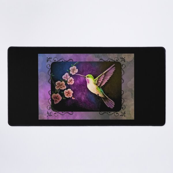Item preview, Hummingbird Among Blossoms – Floral Bird Art designed and sold by ArtistsAtticWI.
