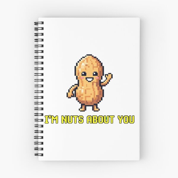Item preview, I'm Nuts About You Cute Peanut Pixel Art designed and sold by Zyra_urs1.