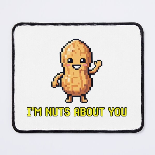 Item preview, I'm Nuts About You Cute Peanut Pixel Art designed and sold by Zyra_urs1.