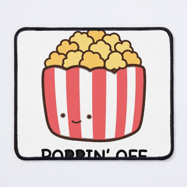 Item preview, Cute Popcorn Poppin Off Funny Movie Snack Sticker designed and sold by xiaoxiaochibi.
