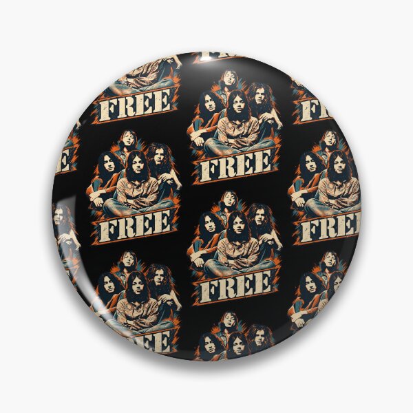 Item preview, Free Band – Vintage 70s British Blues Rock Classic Rock Art designed and sold by SarcasmLounge.