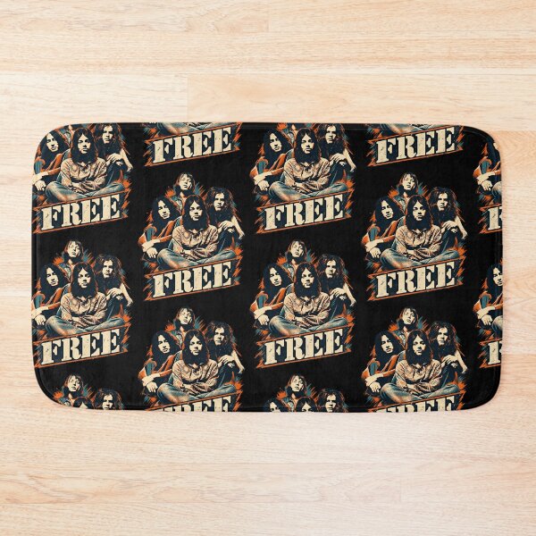 Item preview, Free Band – Vintage 70s British Blues Rock Classic Rock Art designed and sold by SarcasmLounge.