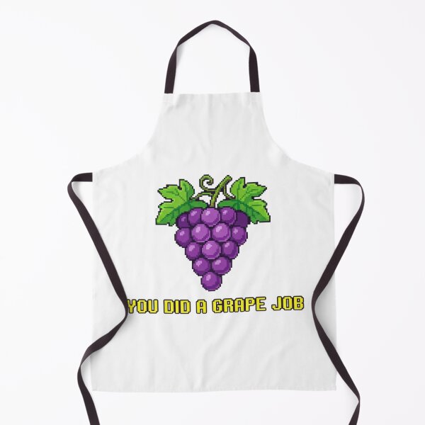Item preview, You Did a Grape Job Purple Grapes Pixel Art designed and sold by Zyra_urs1.